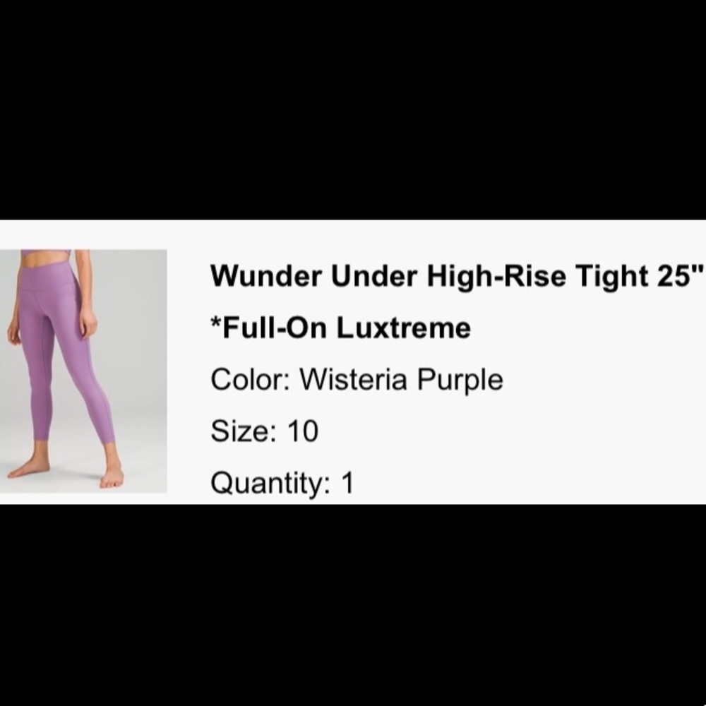 Lululemon Wunder Under Highrise Tight 25”